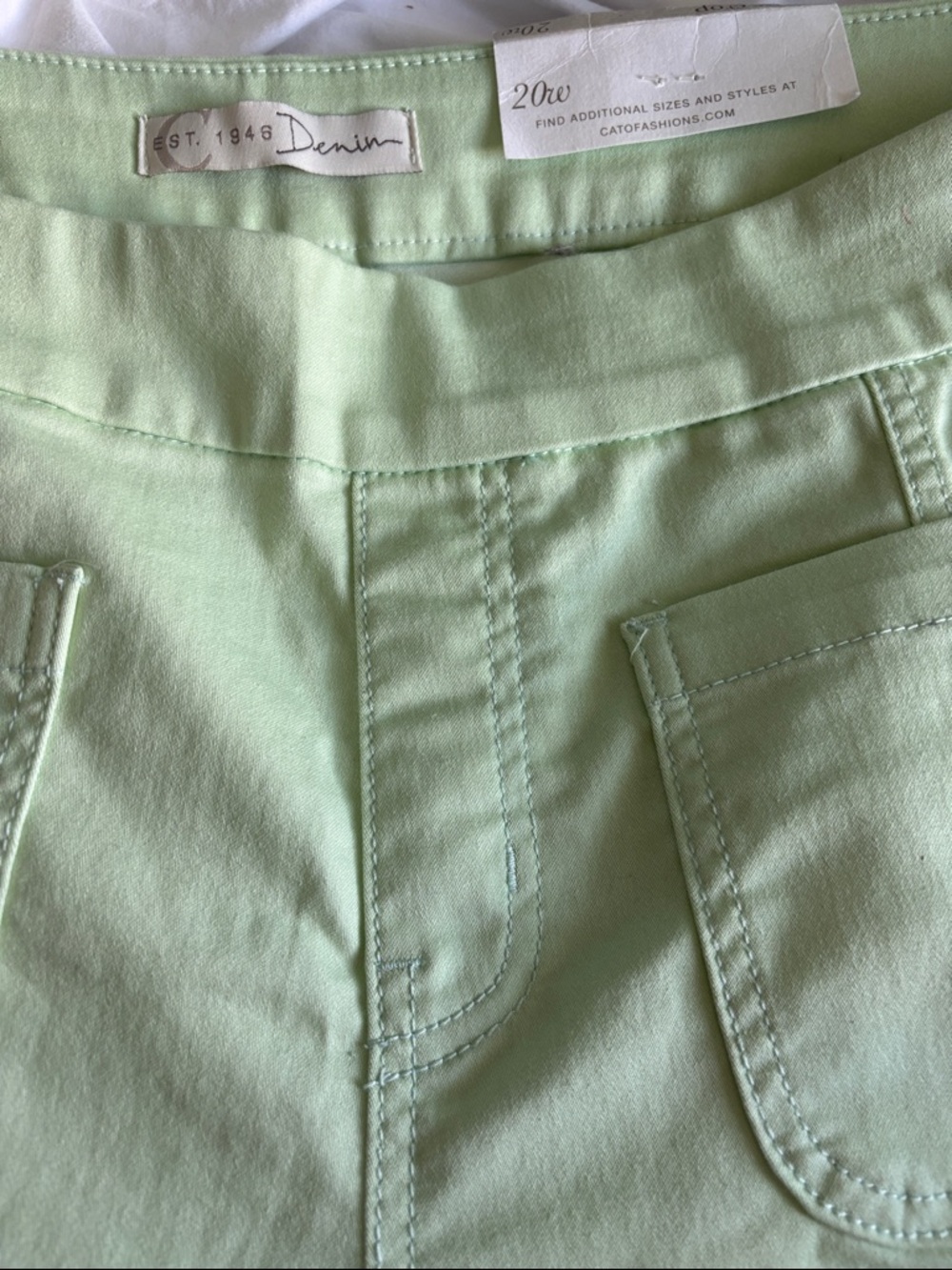 EST. 1948 Denim Mint Green Skirt